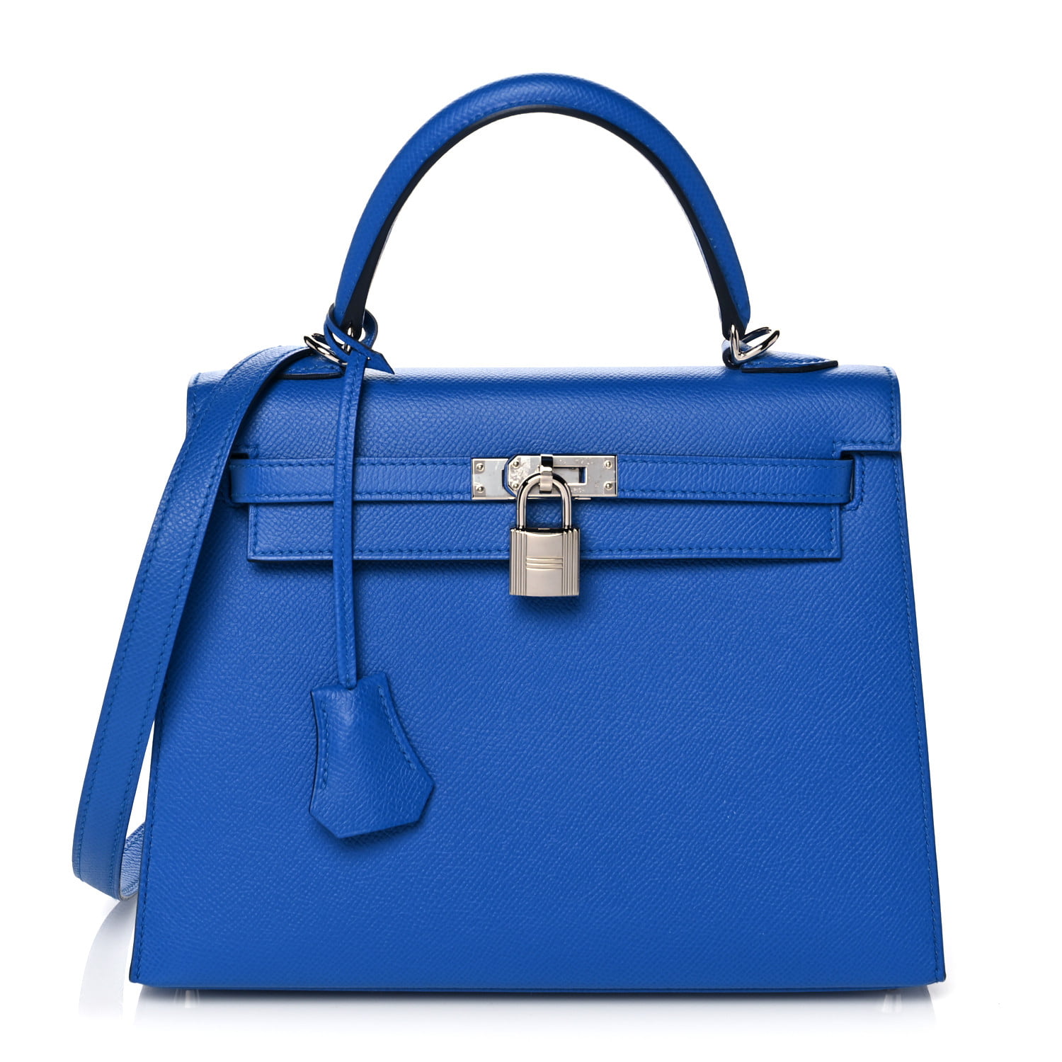 The Hermes Kelly Vert Celadon Natura - Lilac Blue London