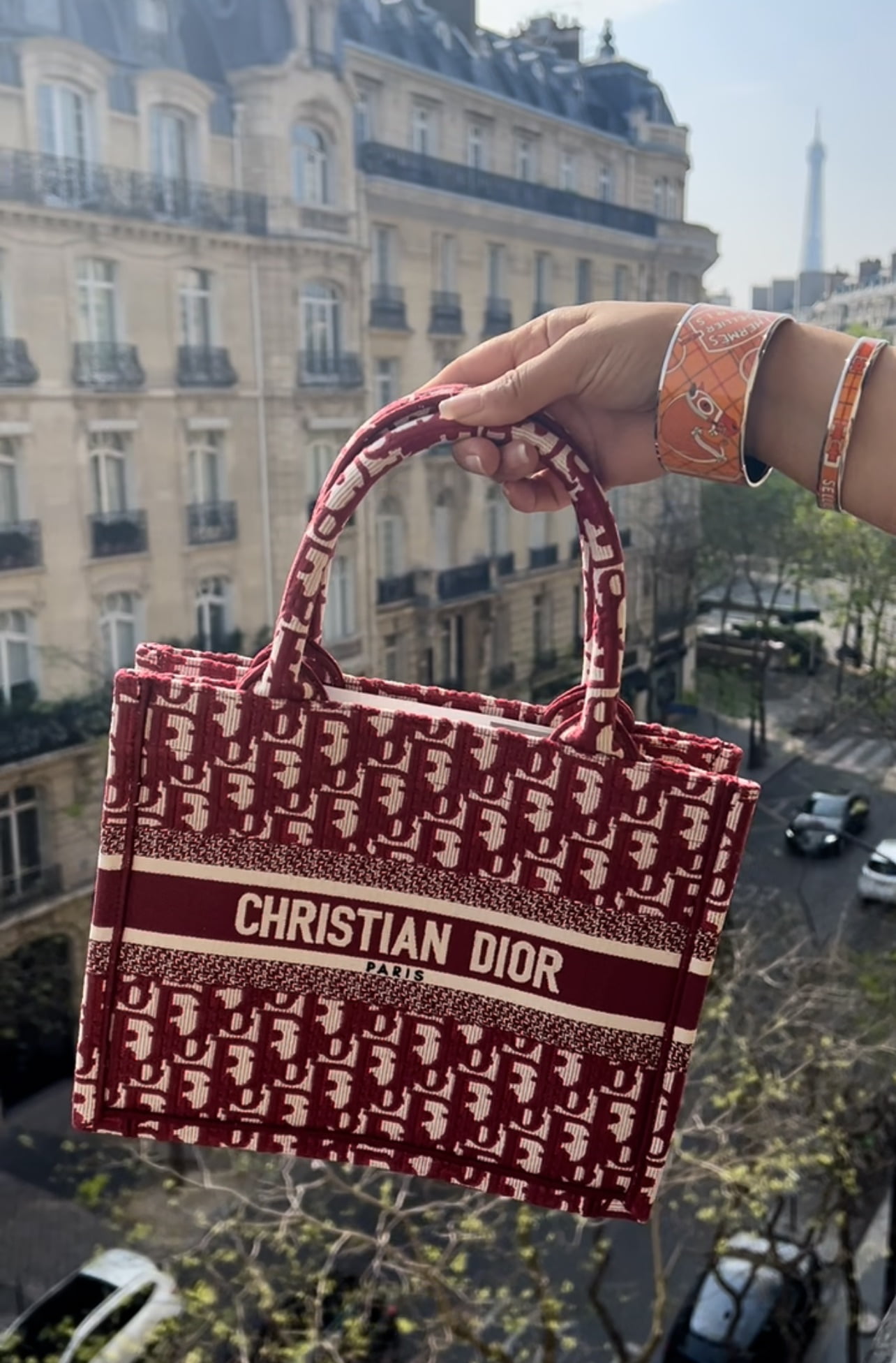 dior.tote bag inside