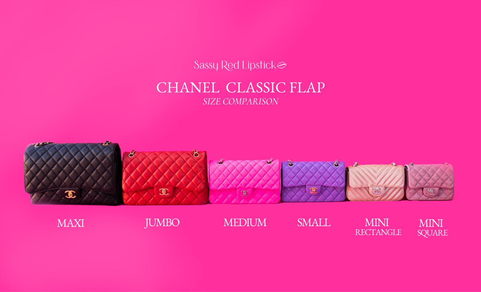 Chanel Classic Flap Size Comparison on Curves - PurseBop