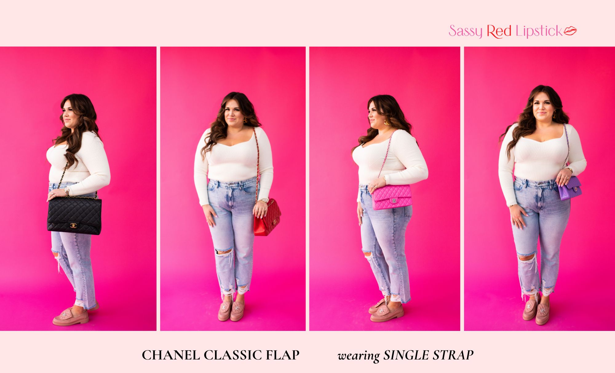 Chanel Classic Flap Size Comparison on Curves - PurseBop