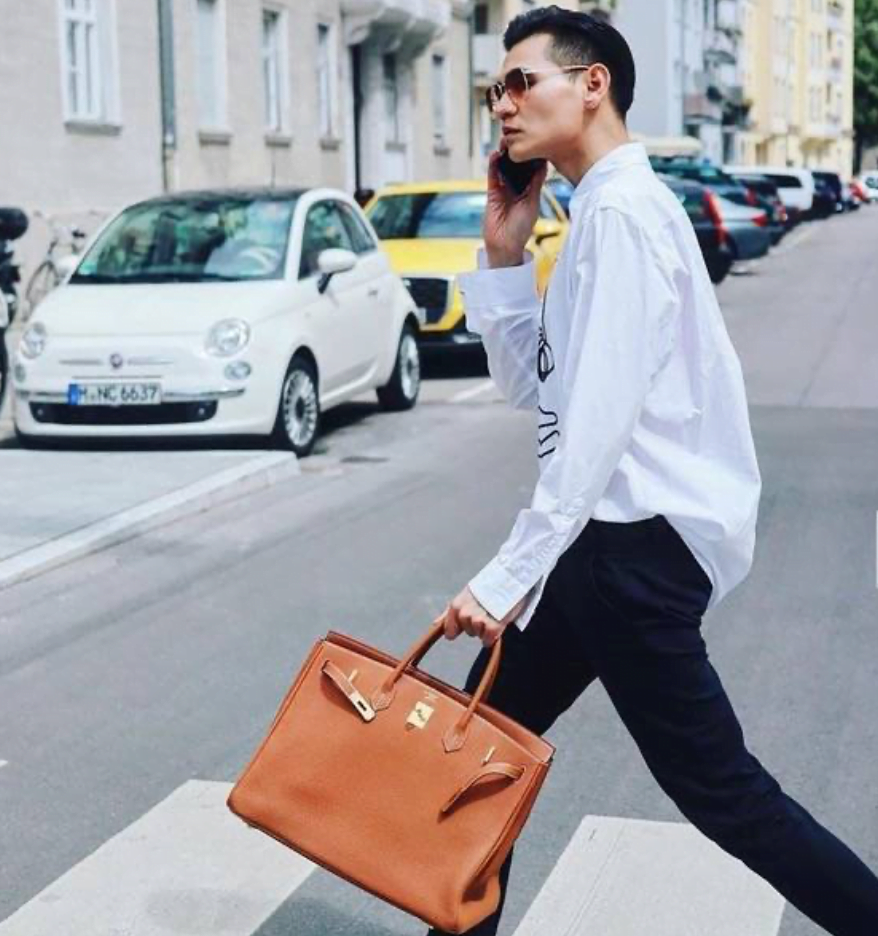 small hermes bag men