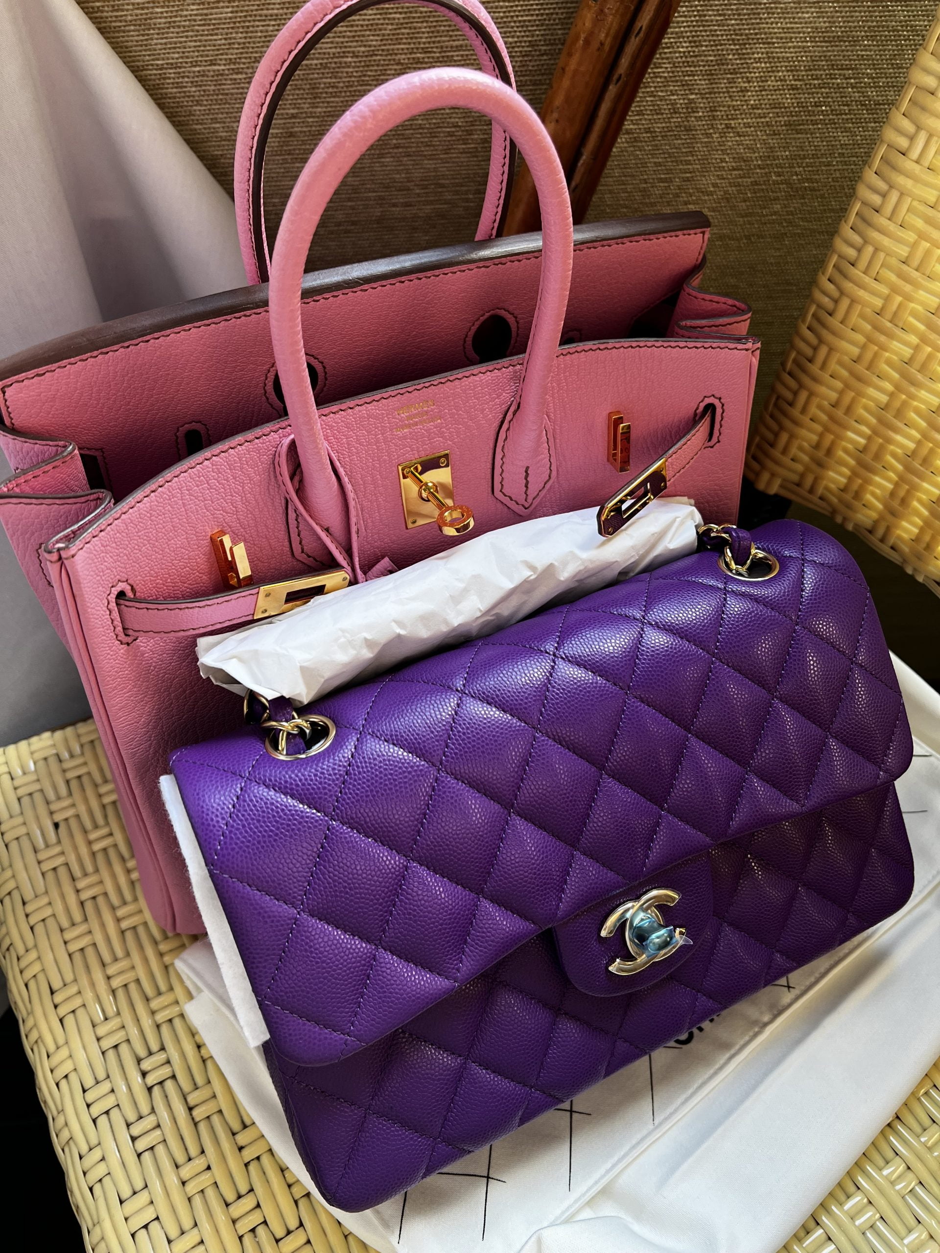 purple chanel bag 2022