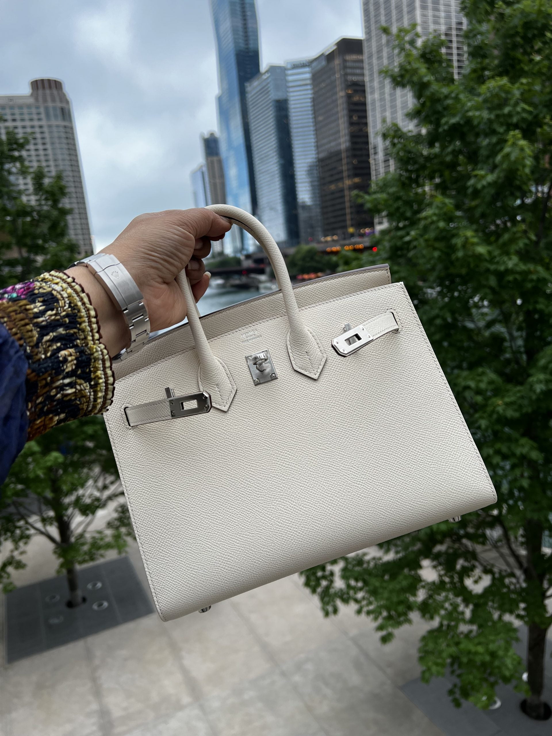 white birkin 25