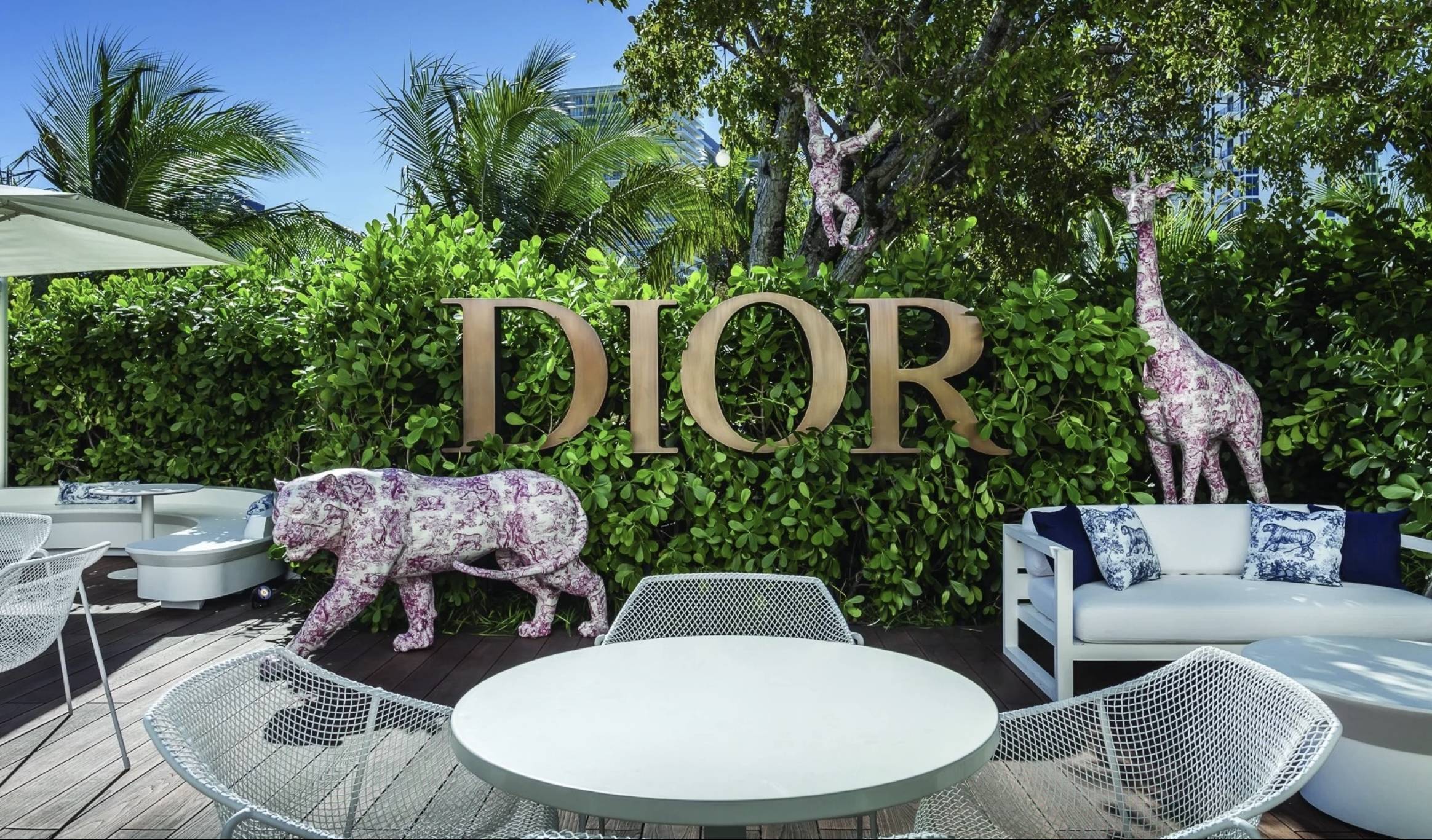 The Dior restaurant in St Tropez