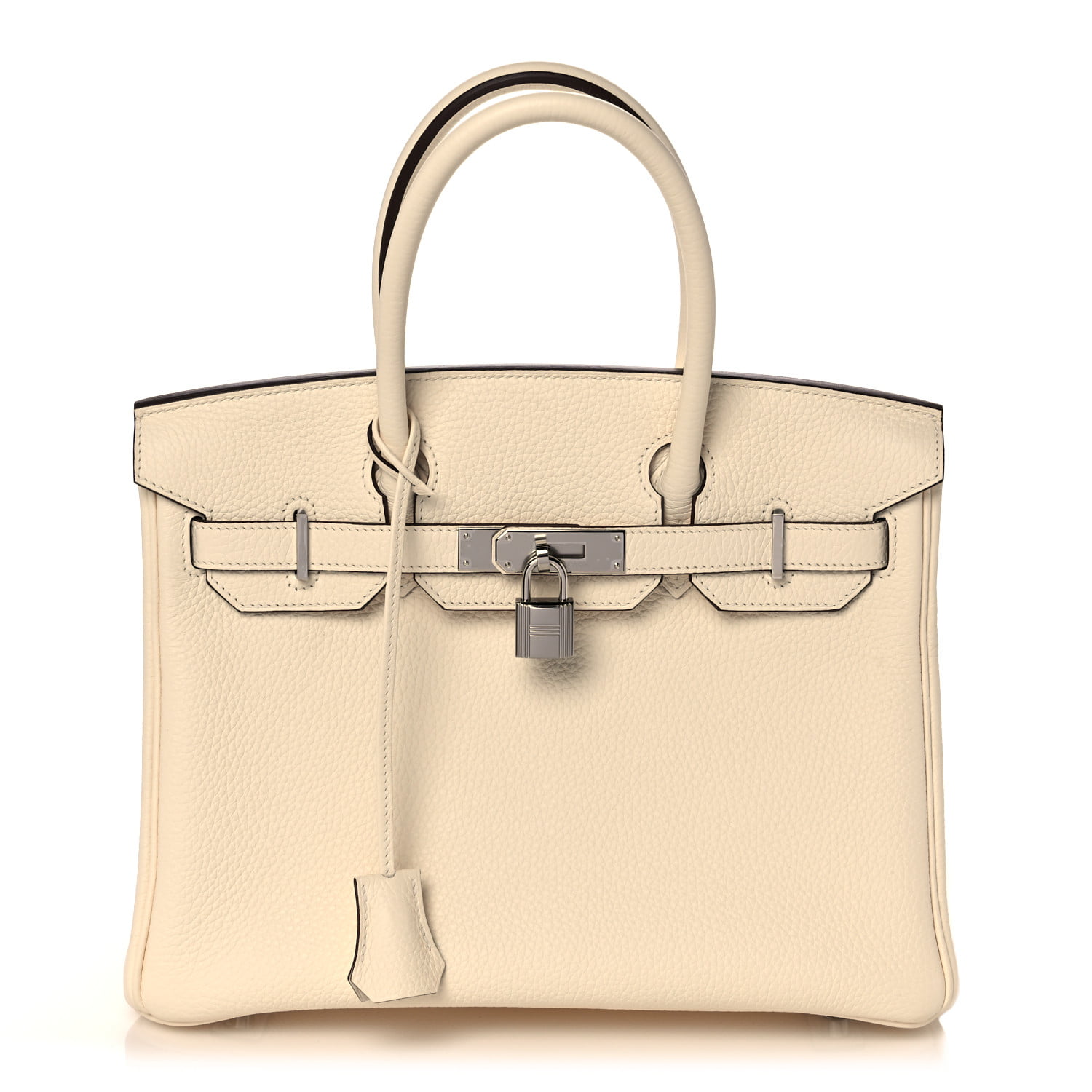 Hermes Nata I2 Cream Clemence Mini Lindy Handbag Bag