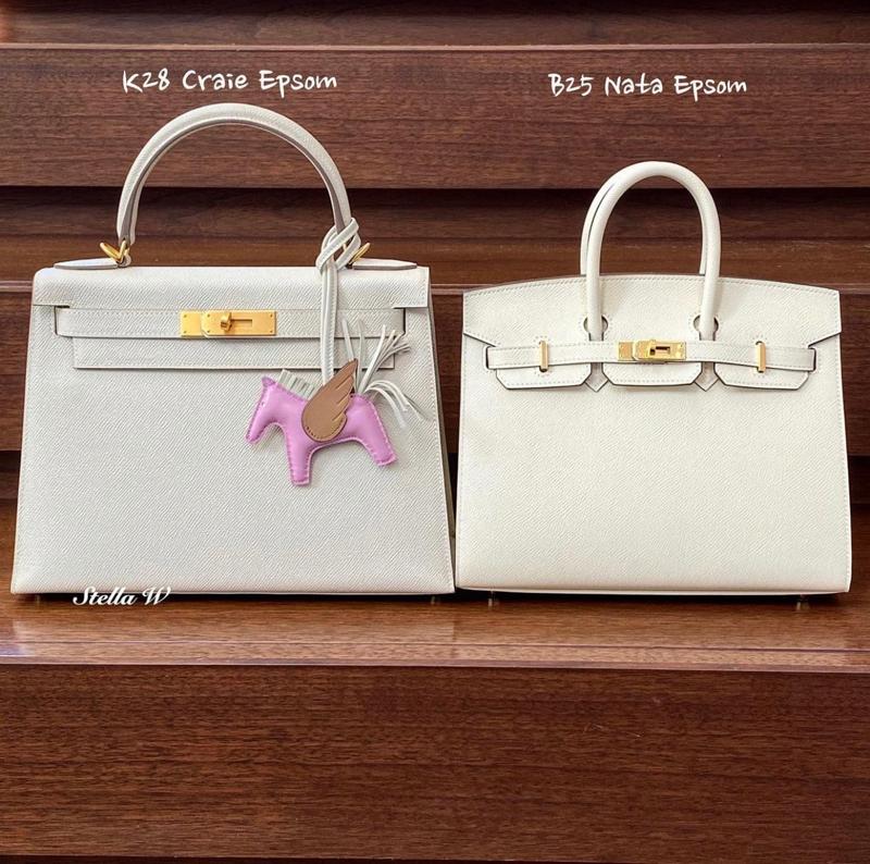 Birkin Faubourg 20 Snow Matte Alligator / Togo / Epsom / Swift White /  Beton / Orange H / Blue Brume / Craie