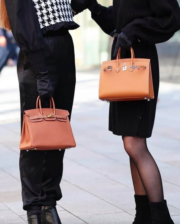 Ginza Xiaoma - Beautiful Birkin 25 in Blue Lin Epsom