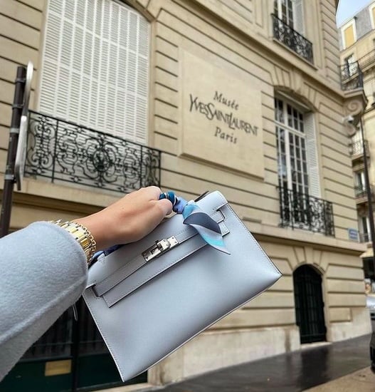 street style hermes jige clutch