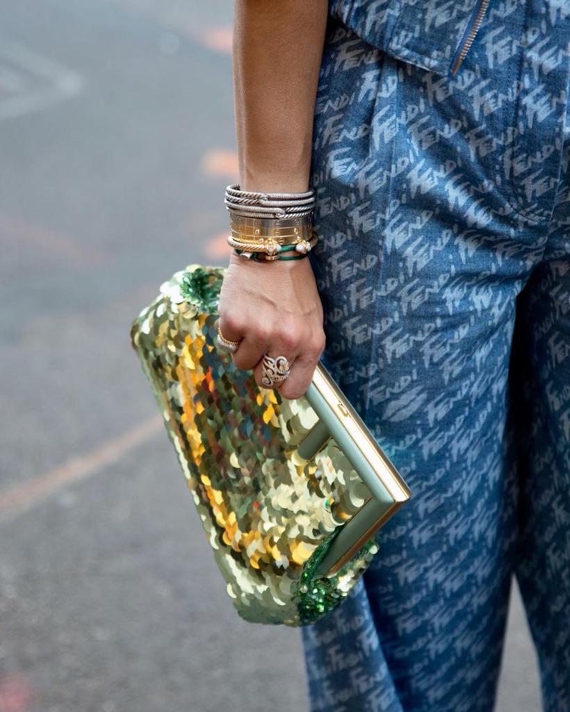 The Fendi x Sarah Jessica Parker Pink Sequin Baguette Bag Is Incredible