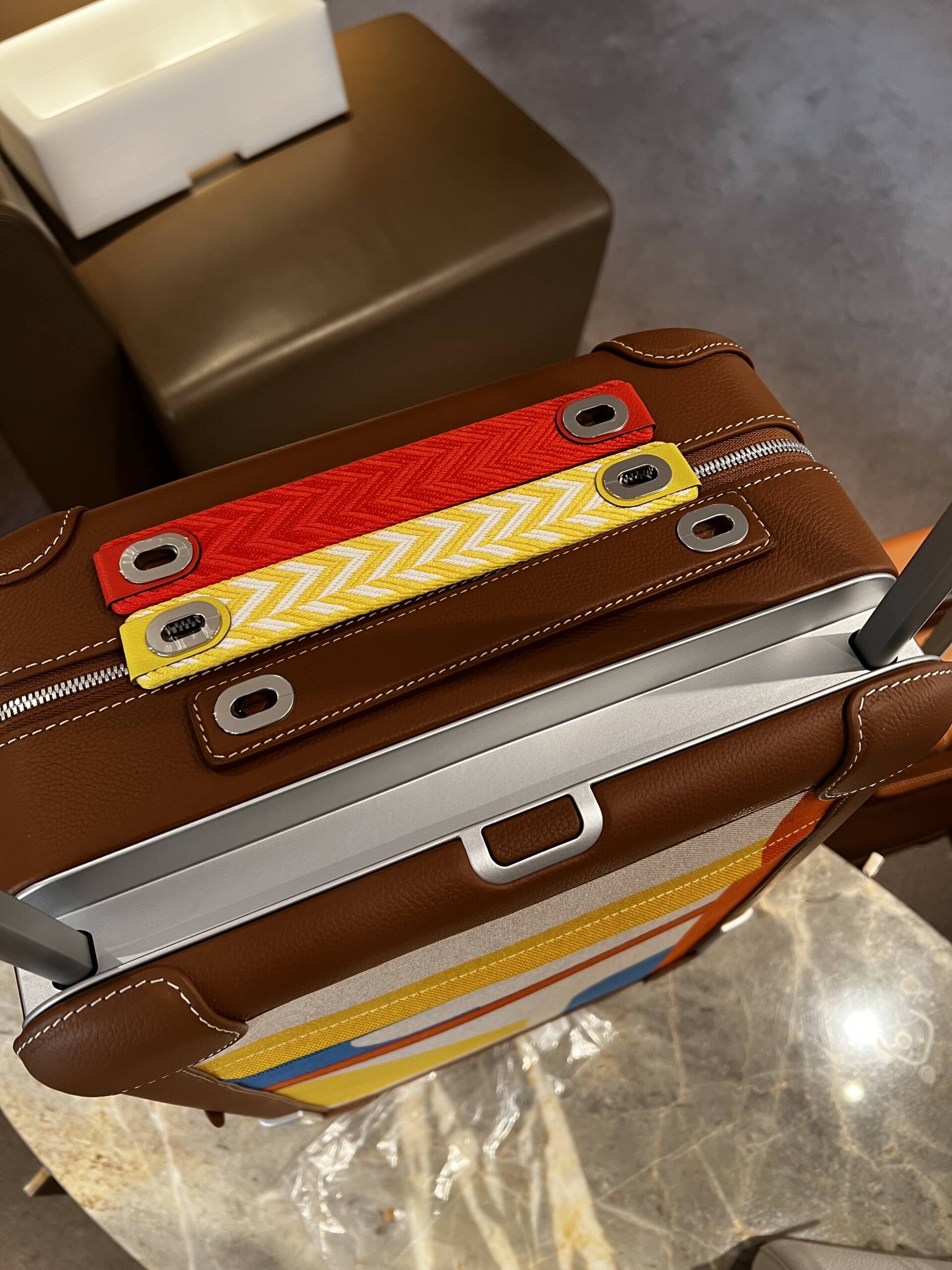 Hermès Rolling Mobility Suitcase R.M.S. Cabine 55 Multicolor