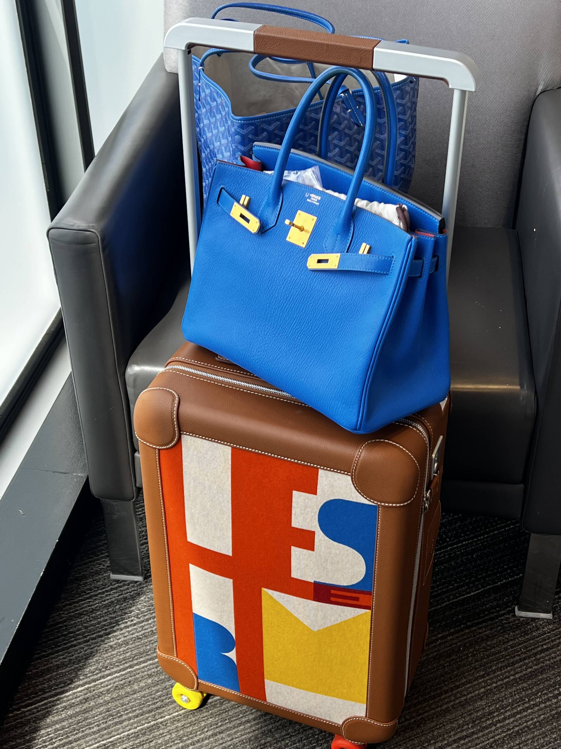 hermes luggage set