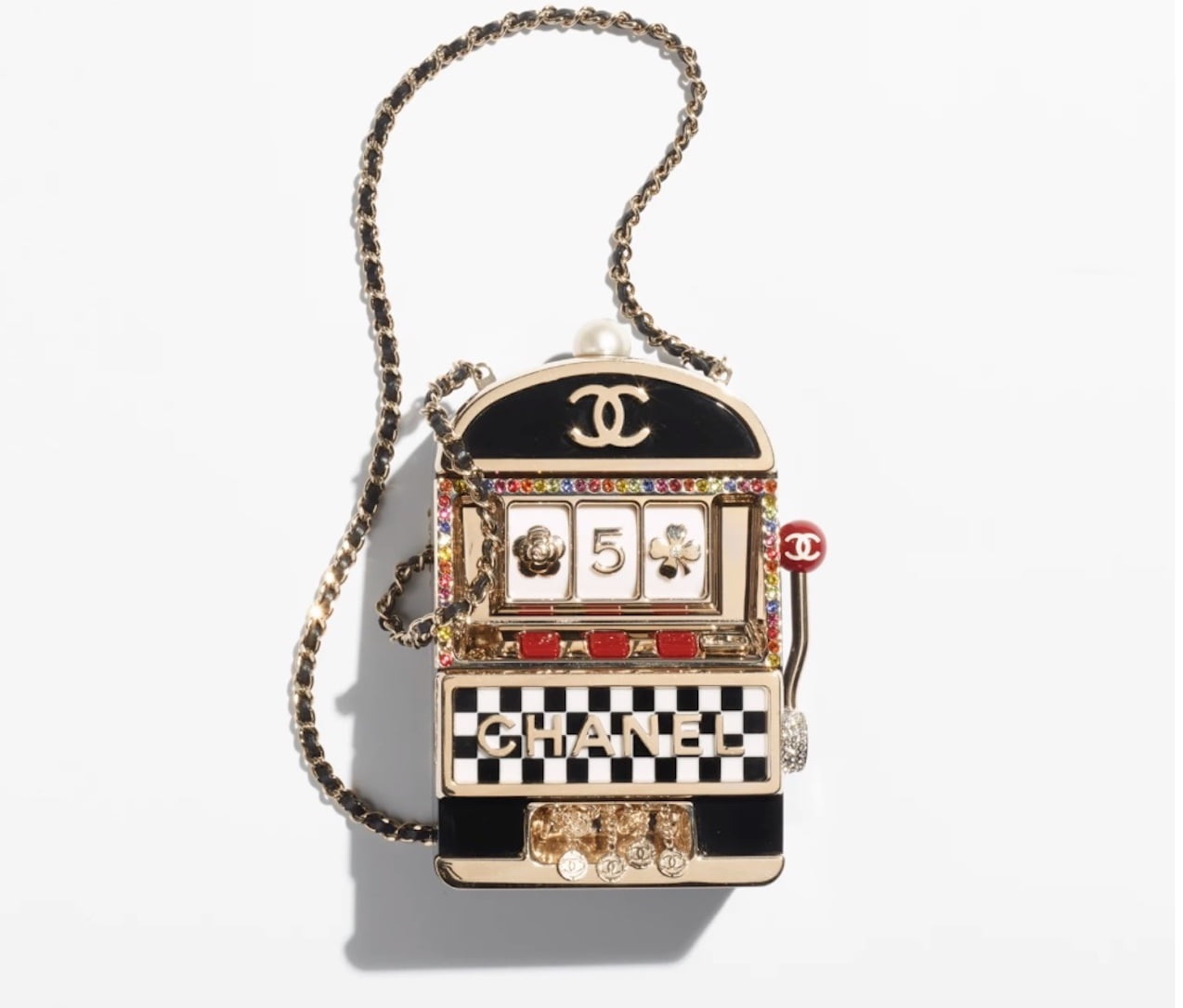 Chanel Helmet Minaudiere 2023 Cruise, Black