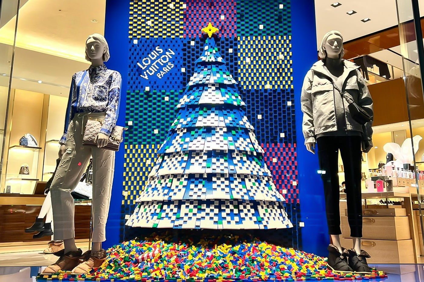 Louis Vuitton, LEGO Partner on Whimsical Holiday Window Displays