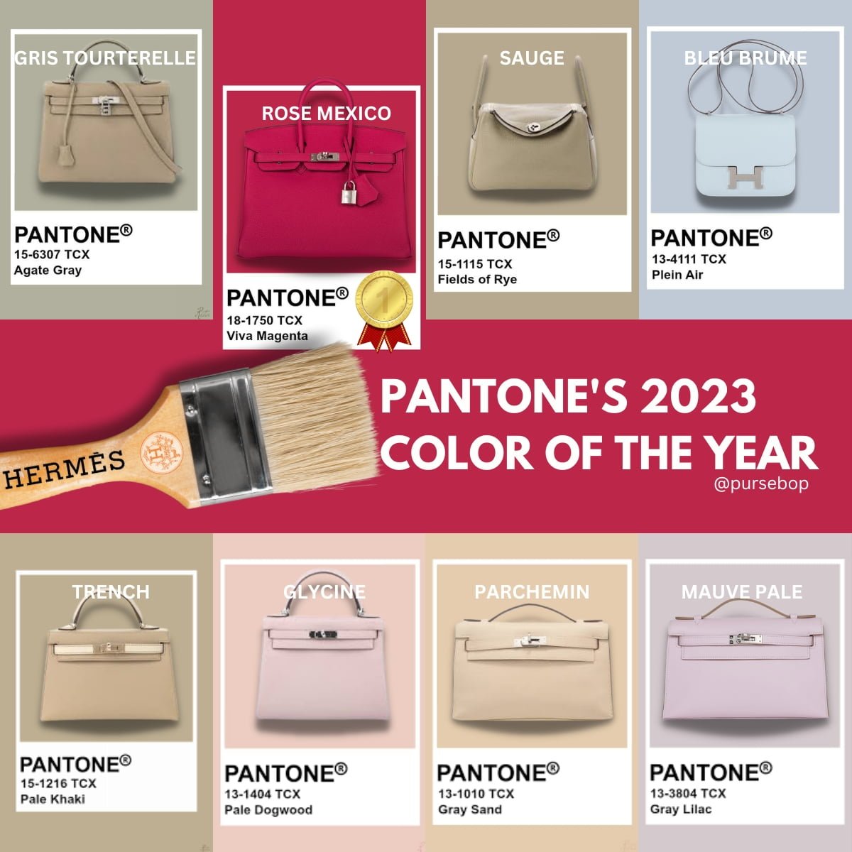 Color Match Up: Pantone's Take on Hermès Hues 2023 - PurseBop