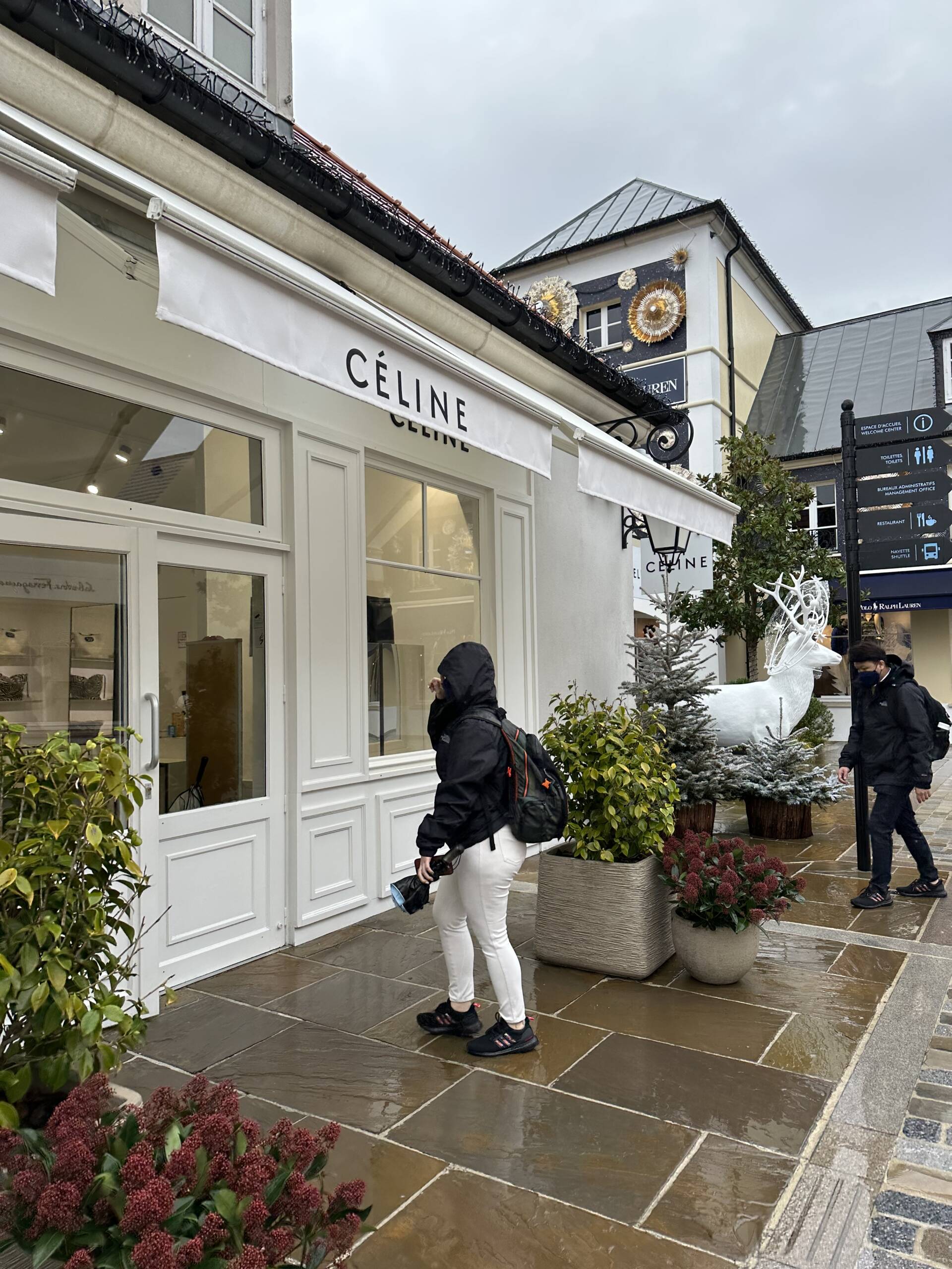 Paris, France, Crowd of People Shopping in Luxury Outlet Mall