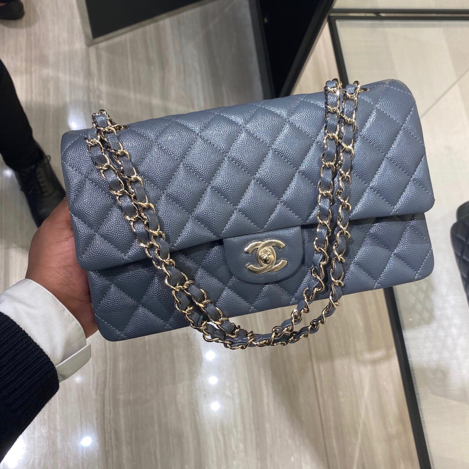 What's going on with Chanel Pricing | gray caviar chanel flap bag
