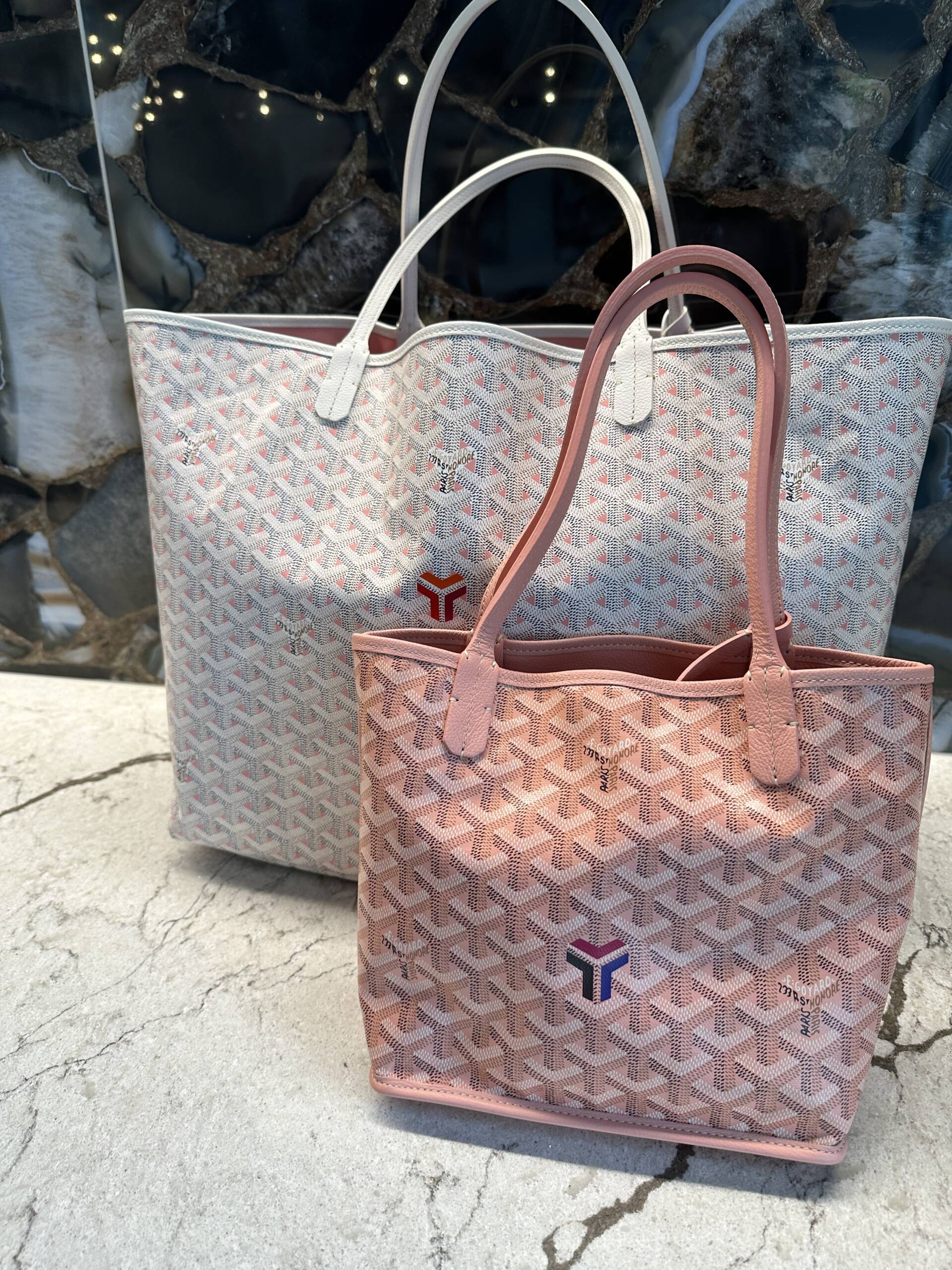 GOYARD Goyardine Reversible Mini Anjou Pink 1146982