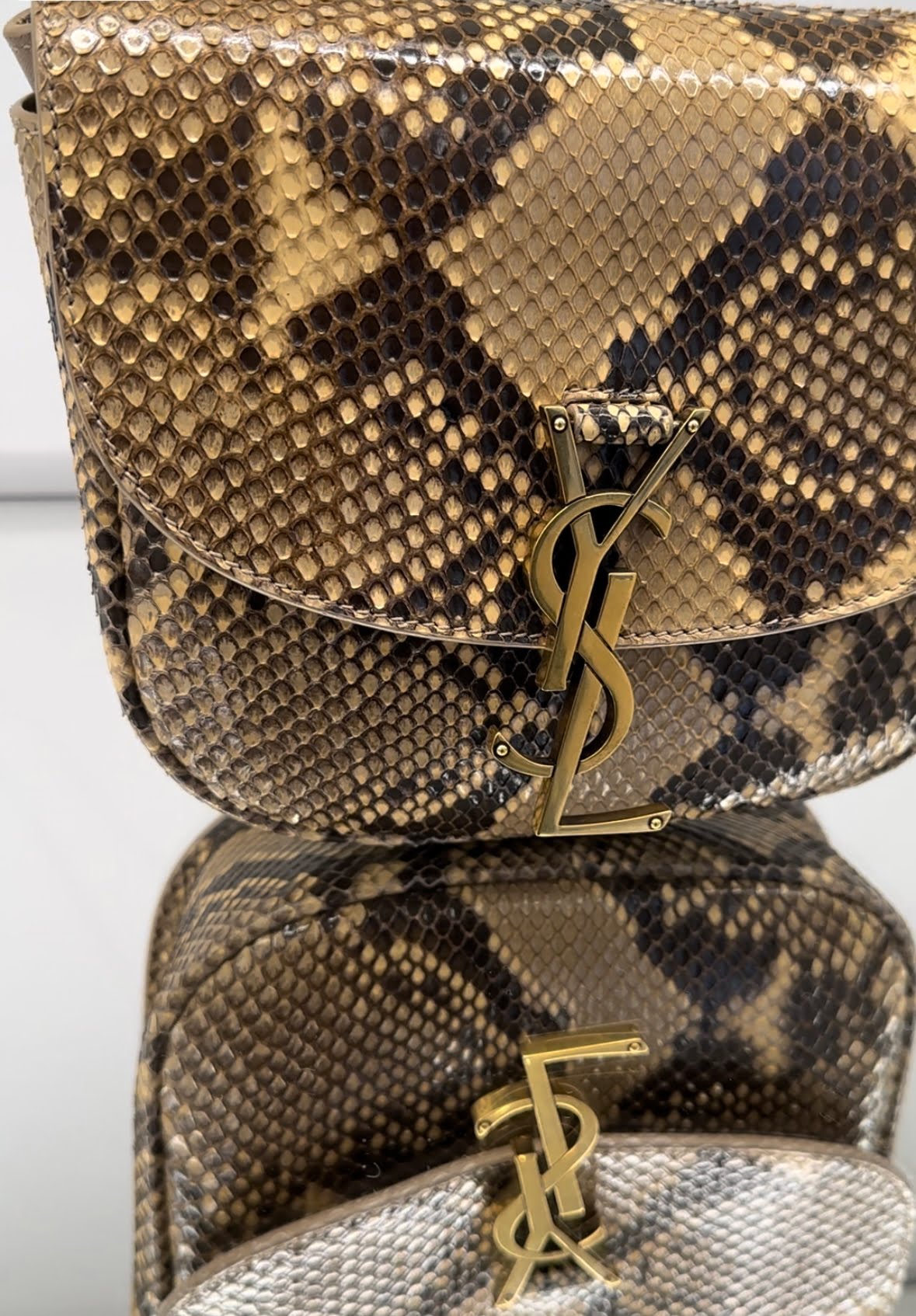 Saint Laurent Python handbag with chain