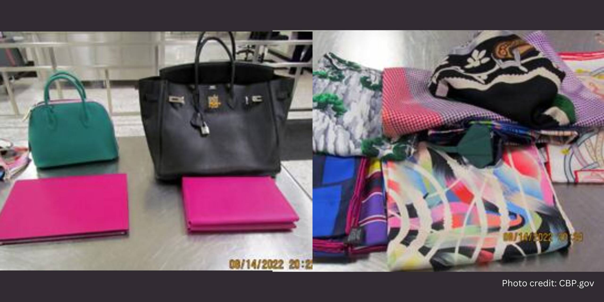 American couple charged $30,000 for failing to delcare their luxury purchases including Hermes and Chanel