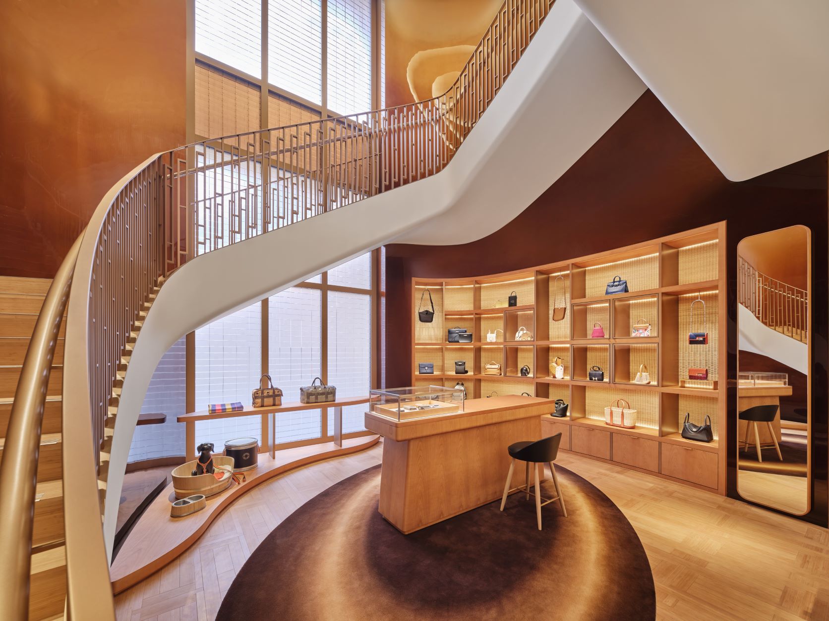 Inside the Hermes Nanjing store