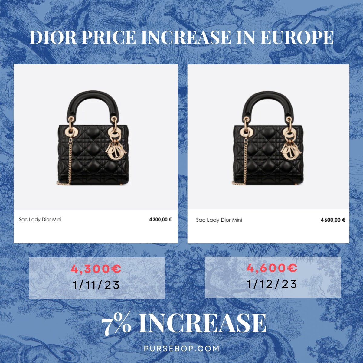 Dior Prices Increase 2023