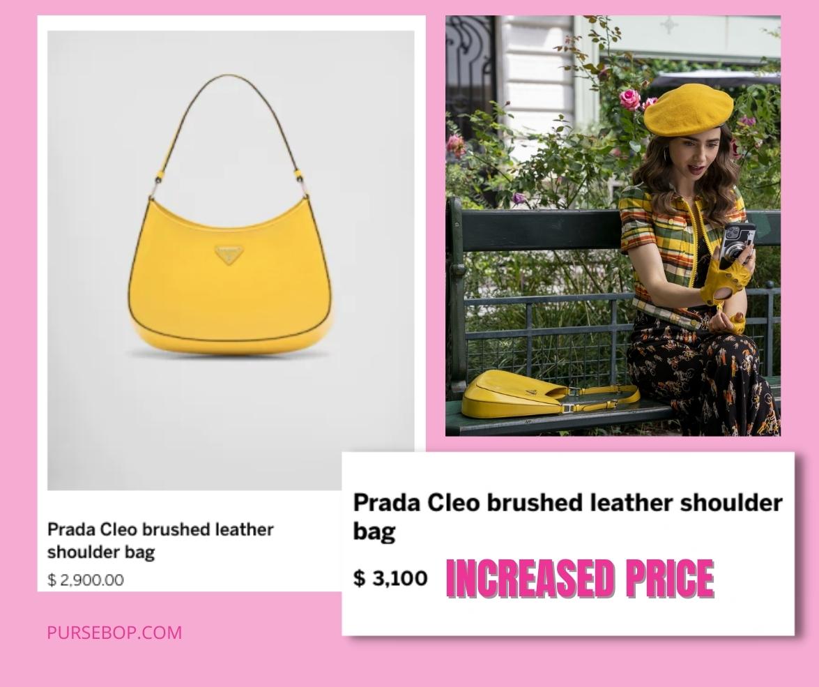 Prada bag price increase 2023 | Emily in Paris Season 2 | Prada yellow Cleo bag