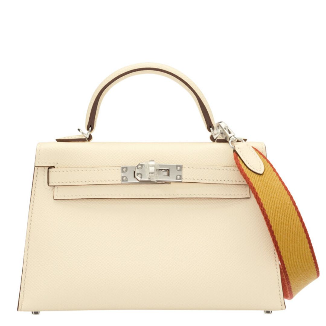 Hermès Nata Epsom Leather Mini Kelly 20 with Palladium Hardware
