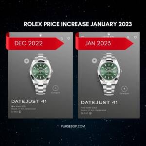 2023 rolex price increase