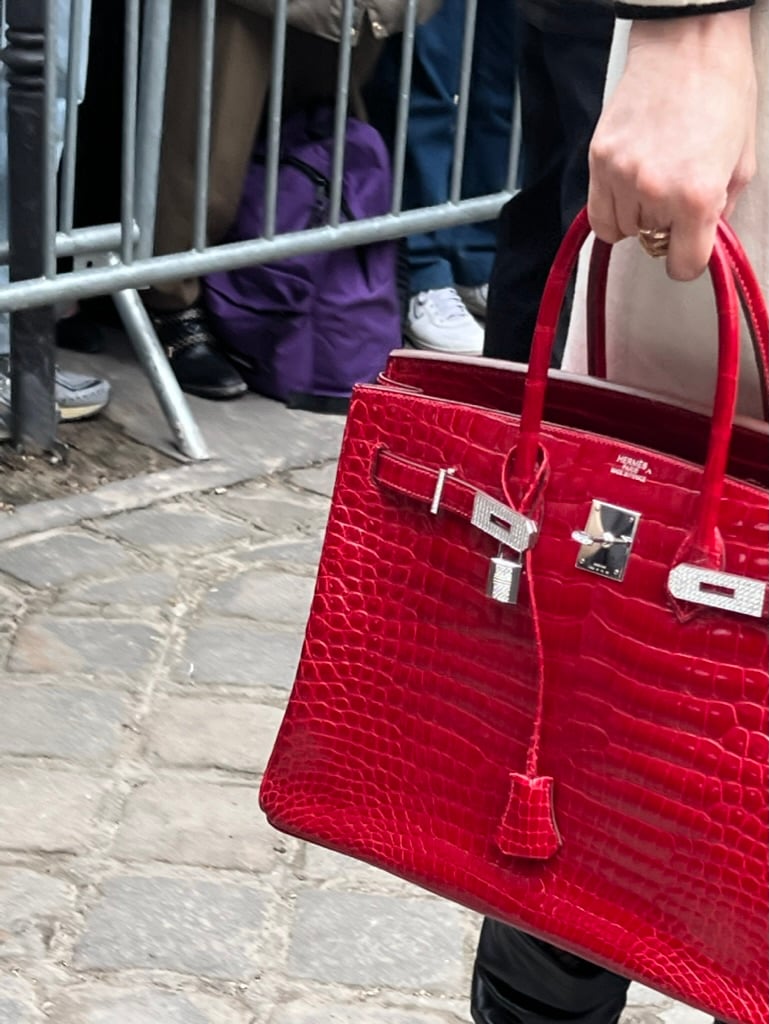 Hermès Handbag Street Style During PFW 2023 - PurseBop