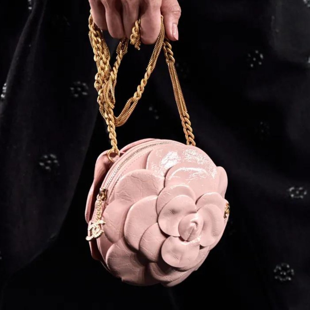 Chanel Camellia Flap Bag Velvet PreOwned