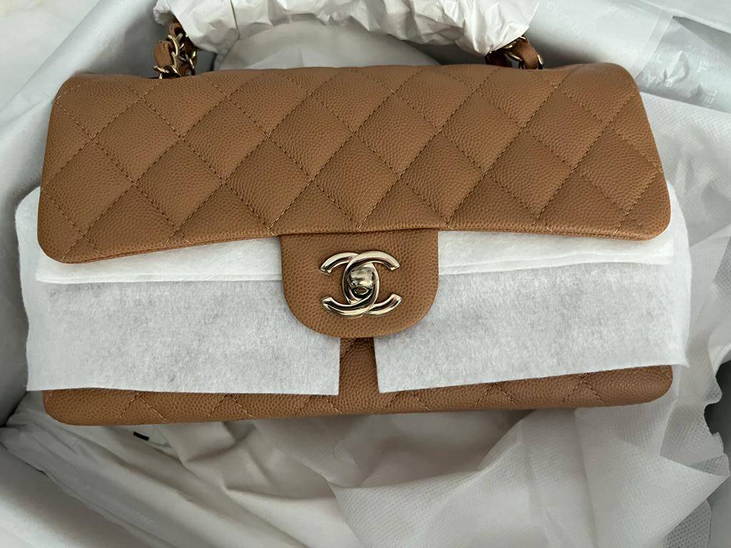 Chanel Strikes Gold: The Chanel 23P Caviar Classic Flap - PurseBop