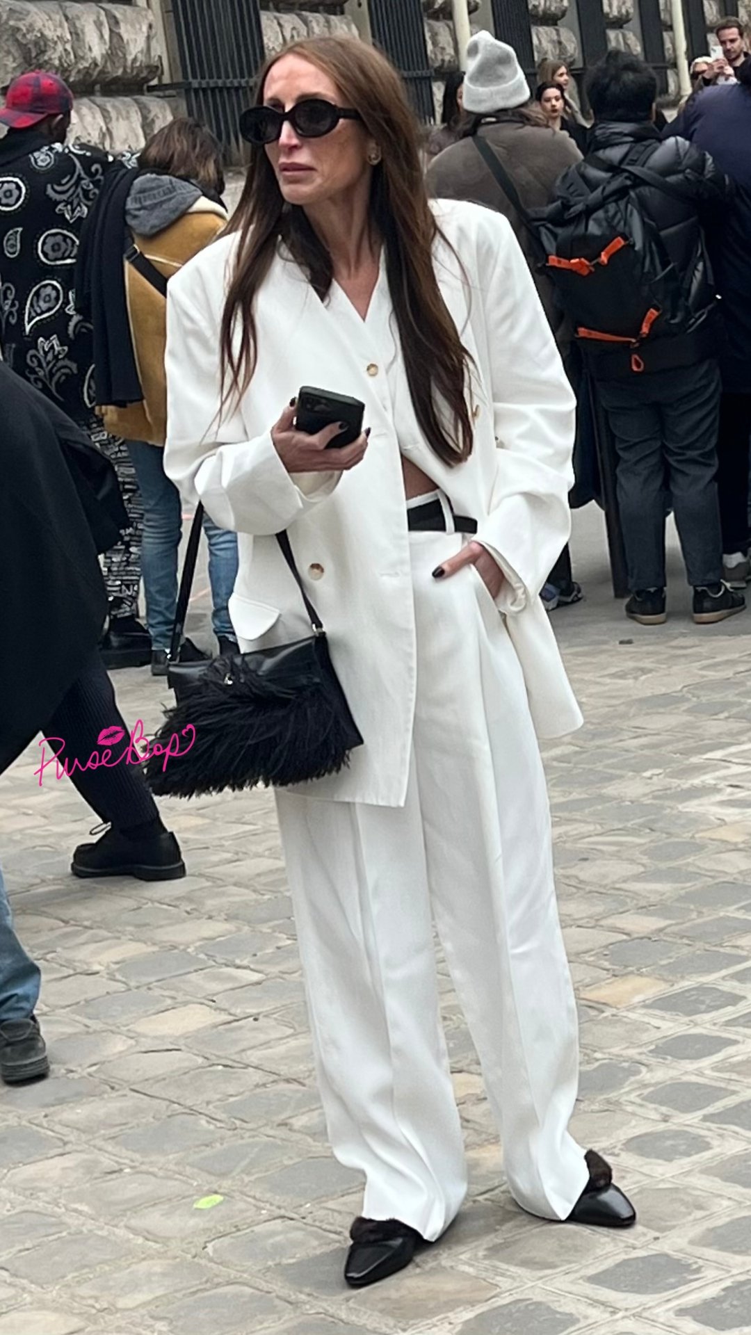 Hermès Handbag Street Style During PFW 2023 - PurseBop