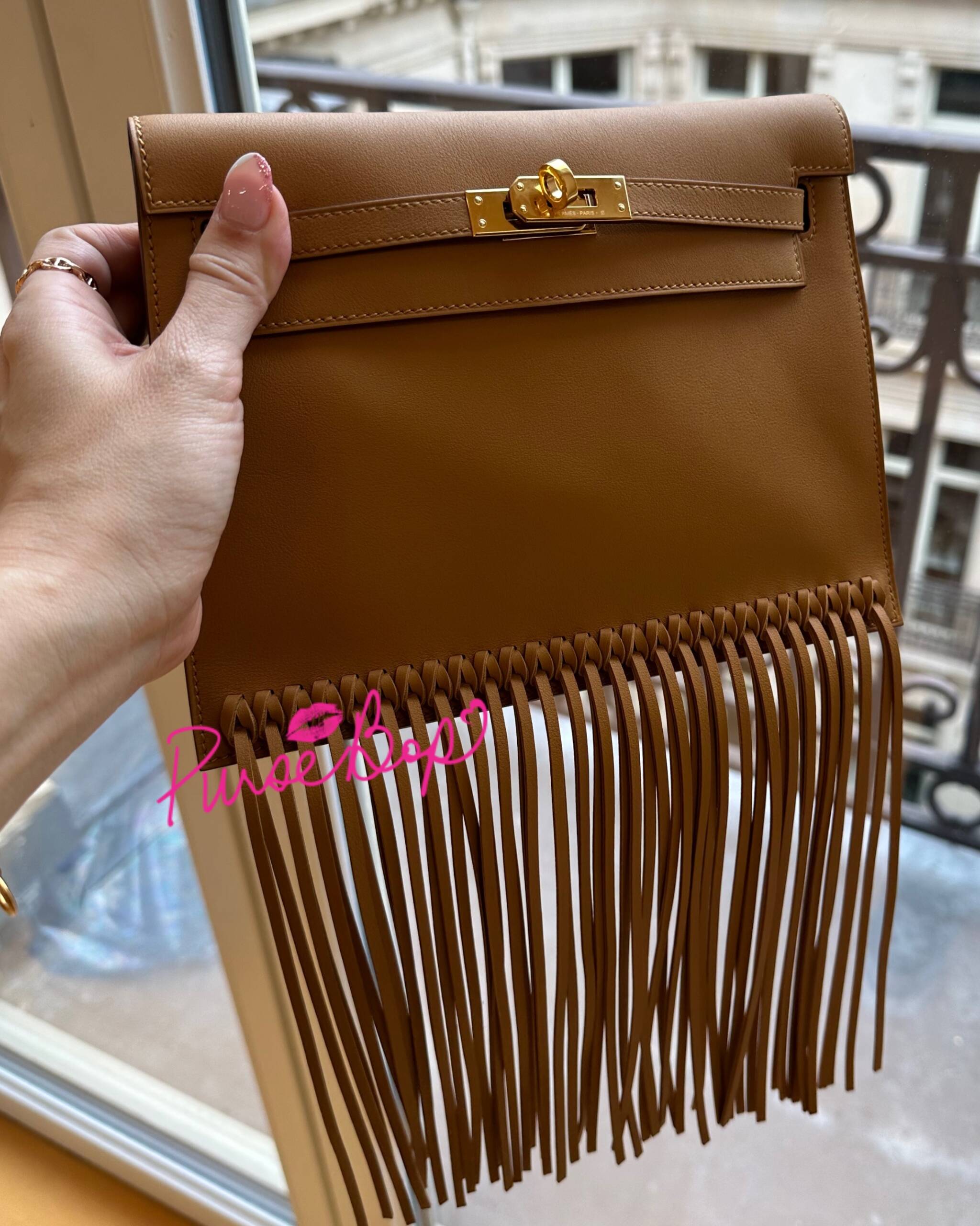 Sac HERMES COLLECTOR Balle de Golf en cuir marron foncé en 2023