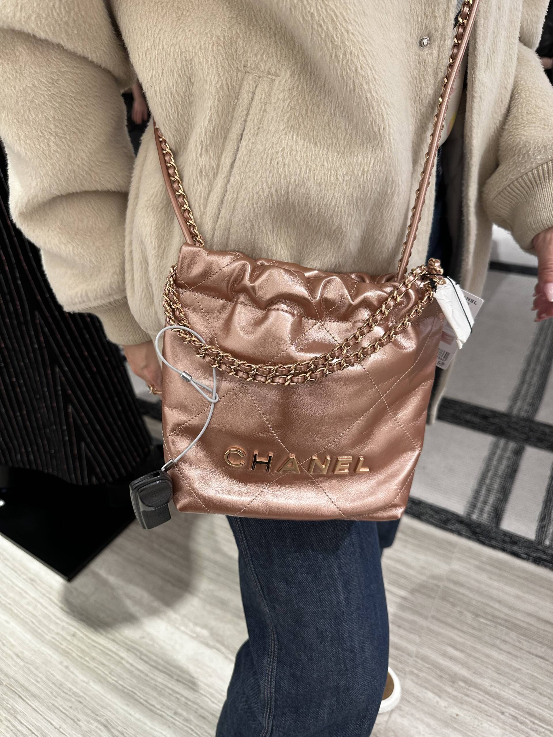 chanel 22 mini handbag | chanel 23s | chanel 23s bags | chanel spring summer 2023 | chanel 22 mini pearl | chanel 22 mini rose gold | chanel 22 mini black