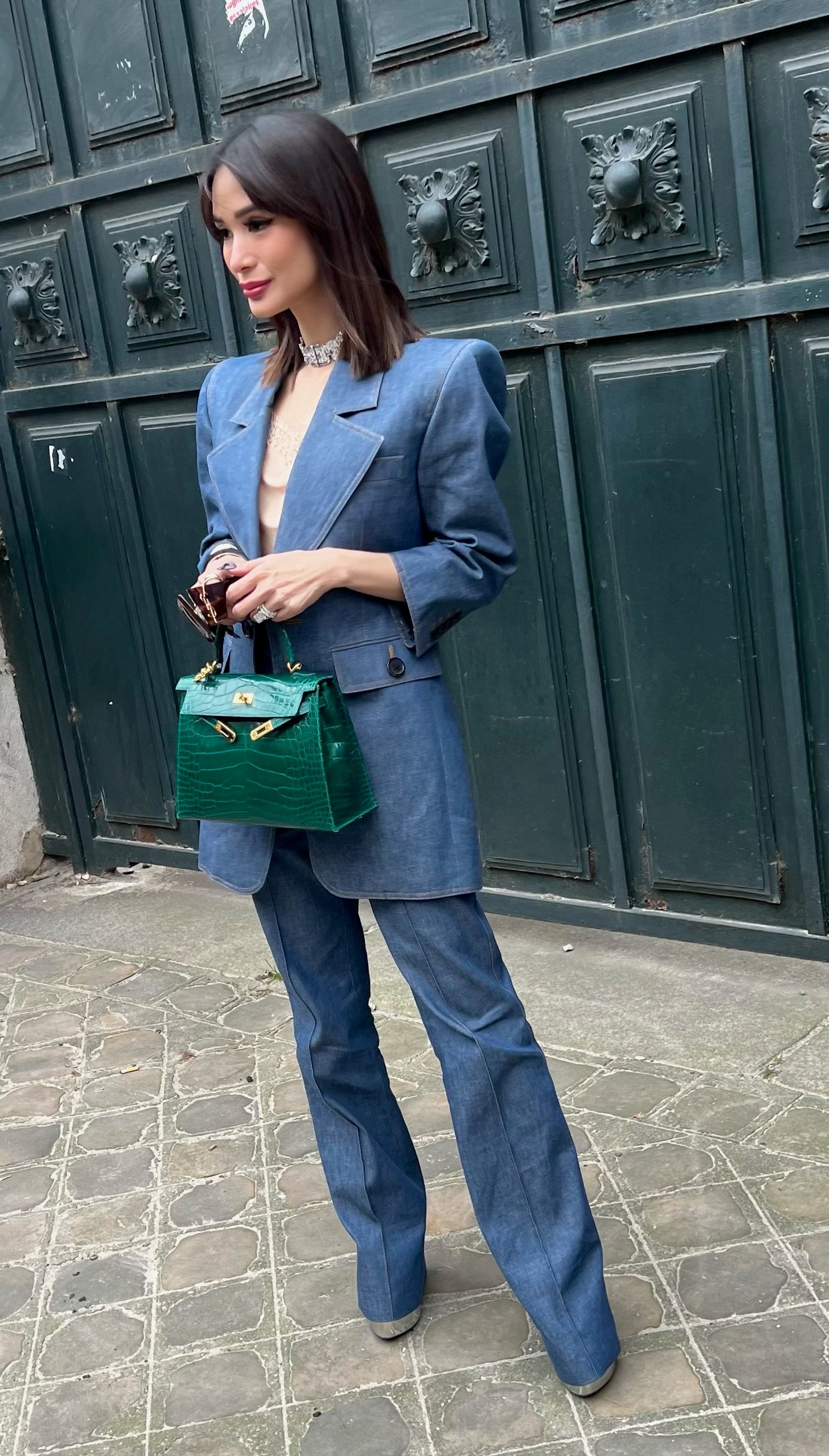 paris street style | style hermes bag | mini kelly 20 | hermes paris fashion week 2023 | hermes styling