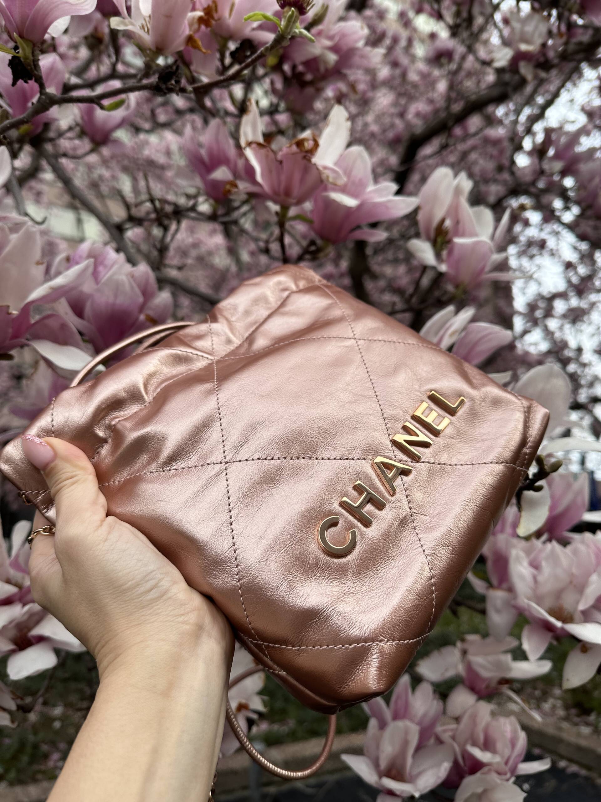 chanel 22 mini handbag | chanel 23s | chanel 23s bags | chanel spring summer 2023 | chanel 22 mini pearl | chanel 22 mini rose gold | chanel 22 mini black