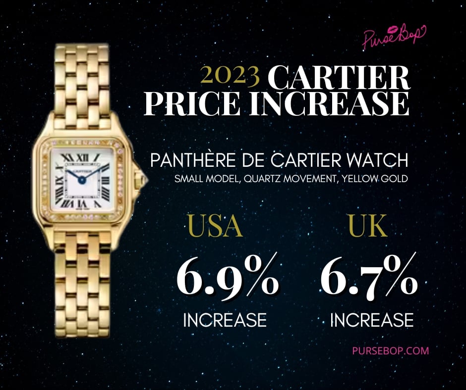 cartier price increase 2023 | panthere watch | love bracelet | clash bracelet cartier | juste en clou cartier | cartier shopping in uk