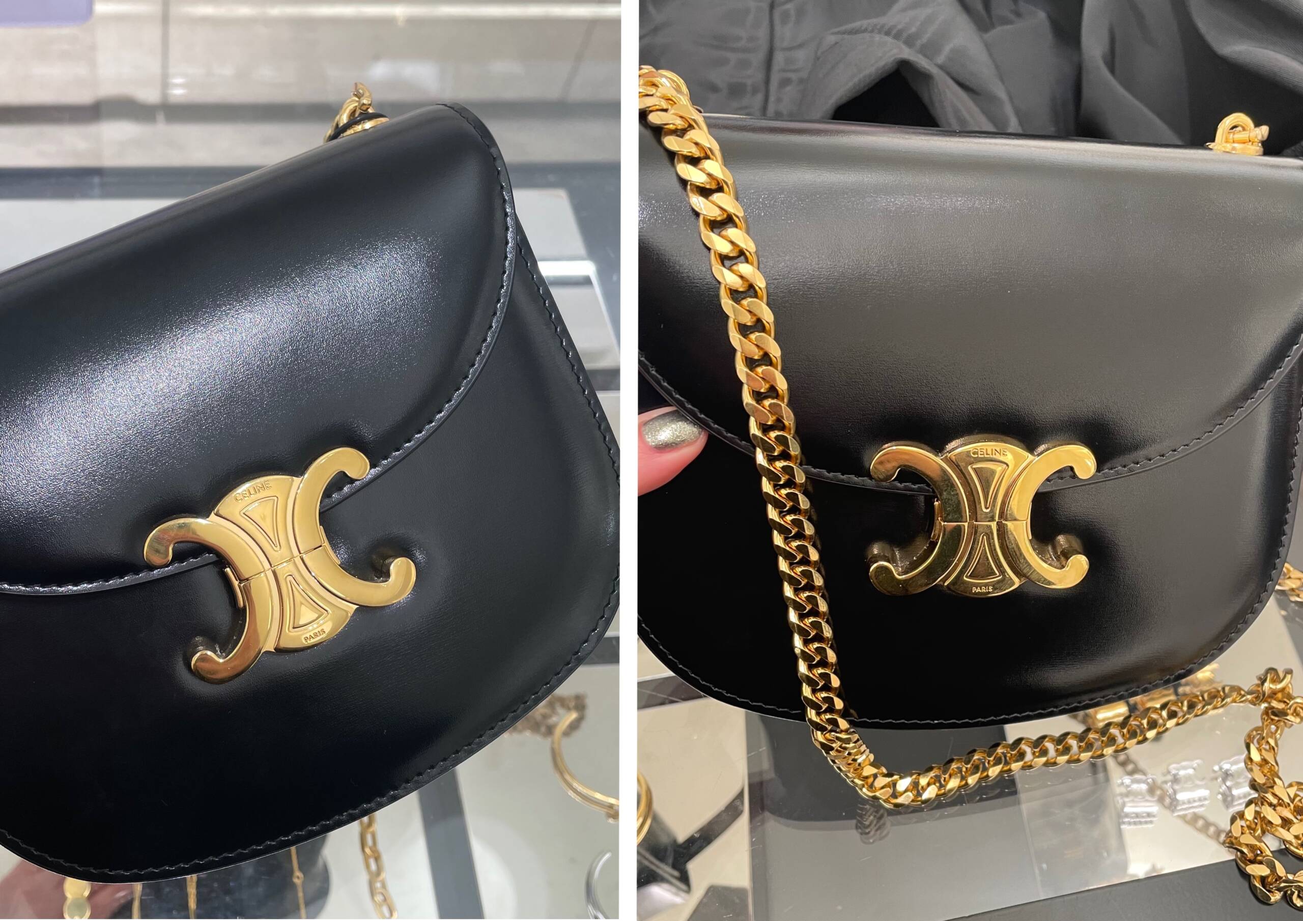 Celine Chain Box Triomphe Bag