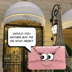 paris shopping | luxury handbag or luxury hotel