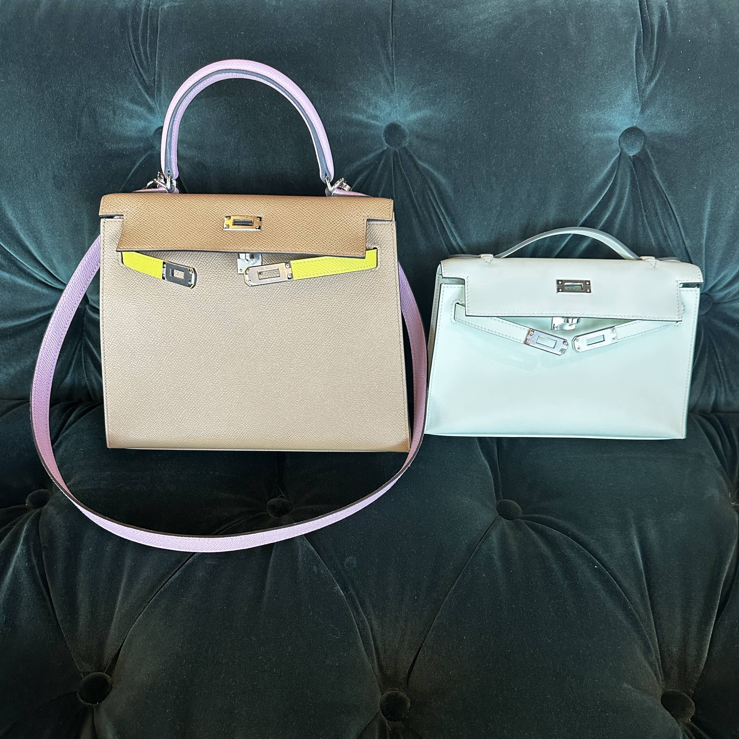 Hermes Mini Kelly vs Pochette - in depth review and comparison #hermeskelly  #hermes 