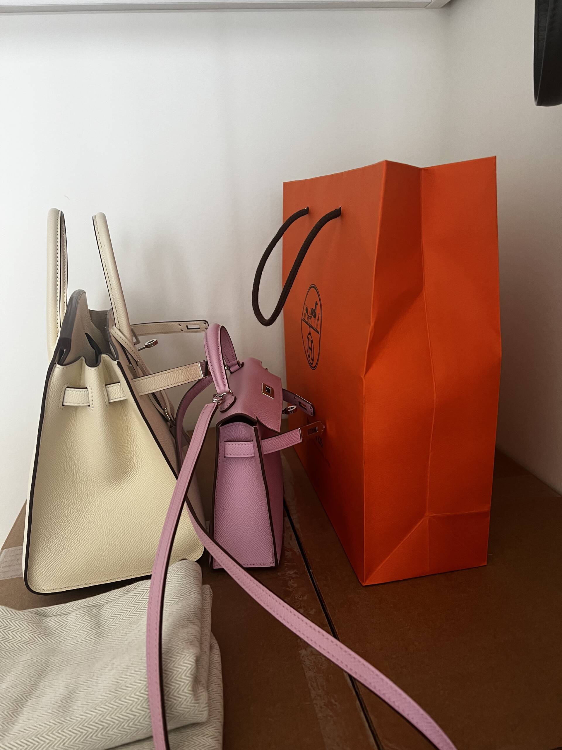 Fake Hermes Kelly Pochette Handmade Bag In Vert Bosphore Shiny