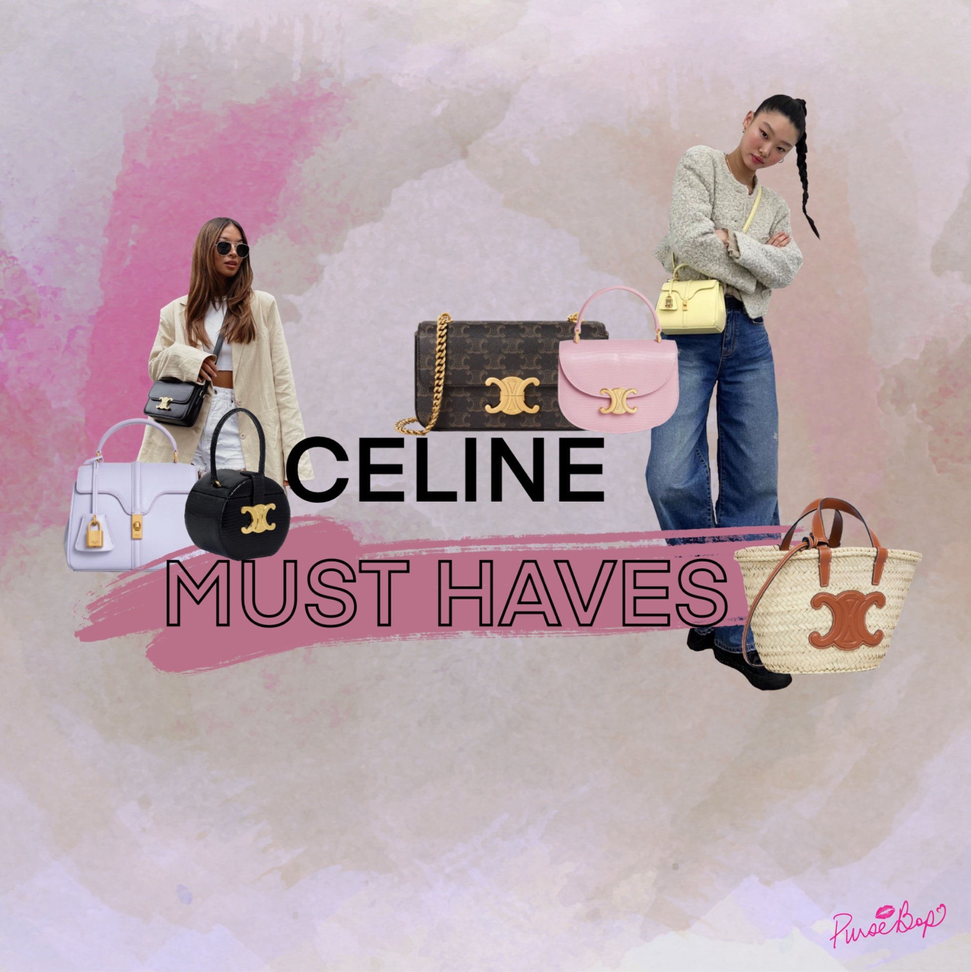 Top designer purses i saw in NYC this week, do you like these as much , Celine Triomphe Bag