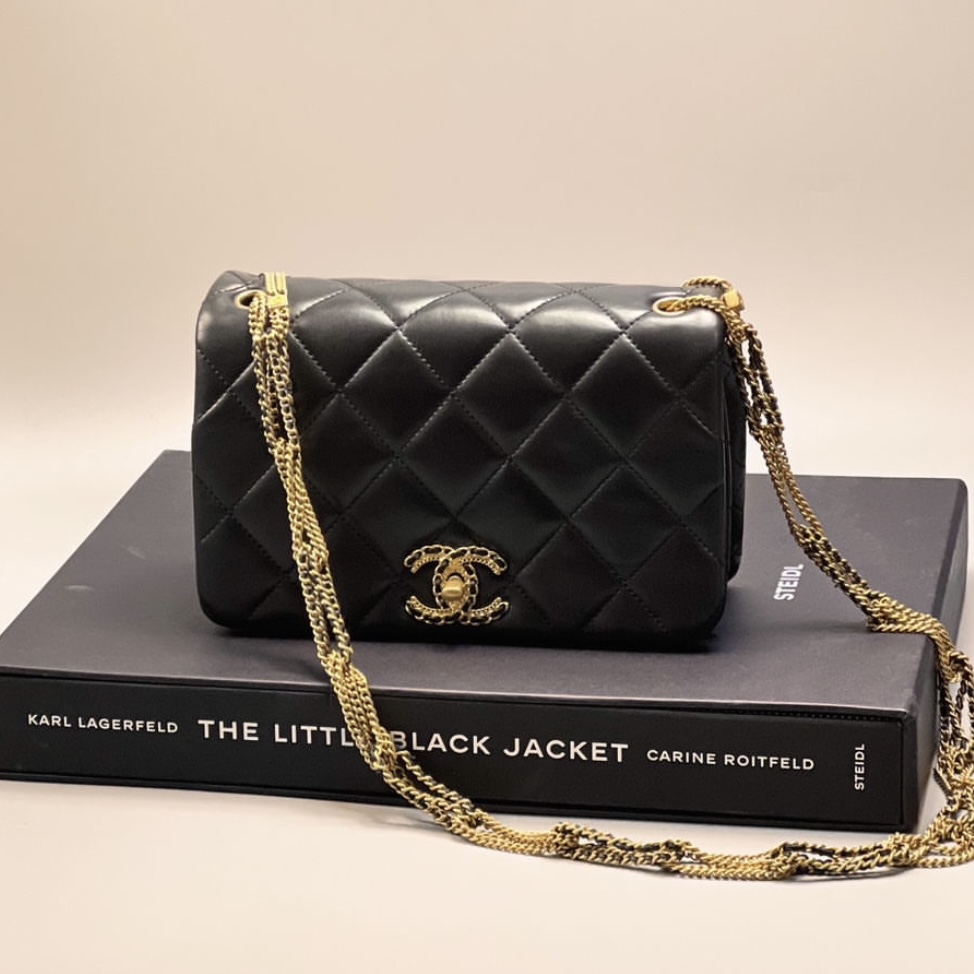 Handbag Review: Chanel 2.55 Small Classic Flap Bag  Chanel classic flap bag,  Classic flap bag, Chanel classic small flap