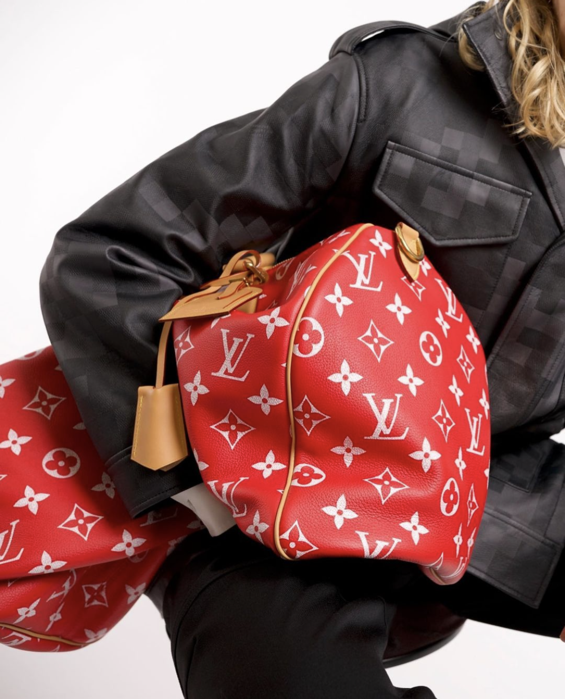 Louis Vuitton Lovers 2024 Red Jacket