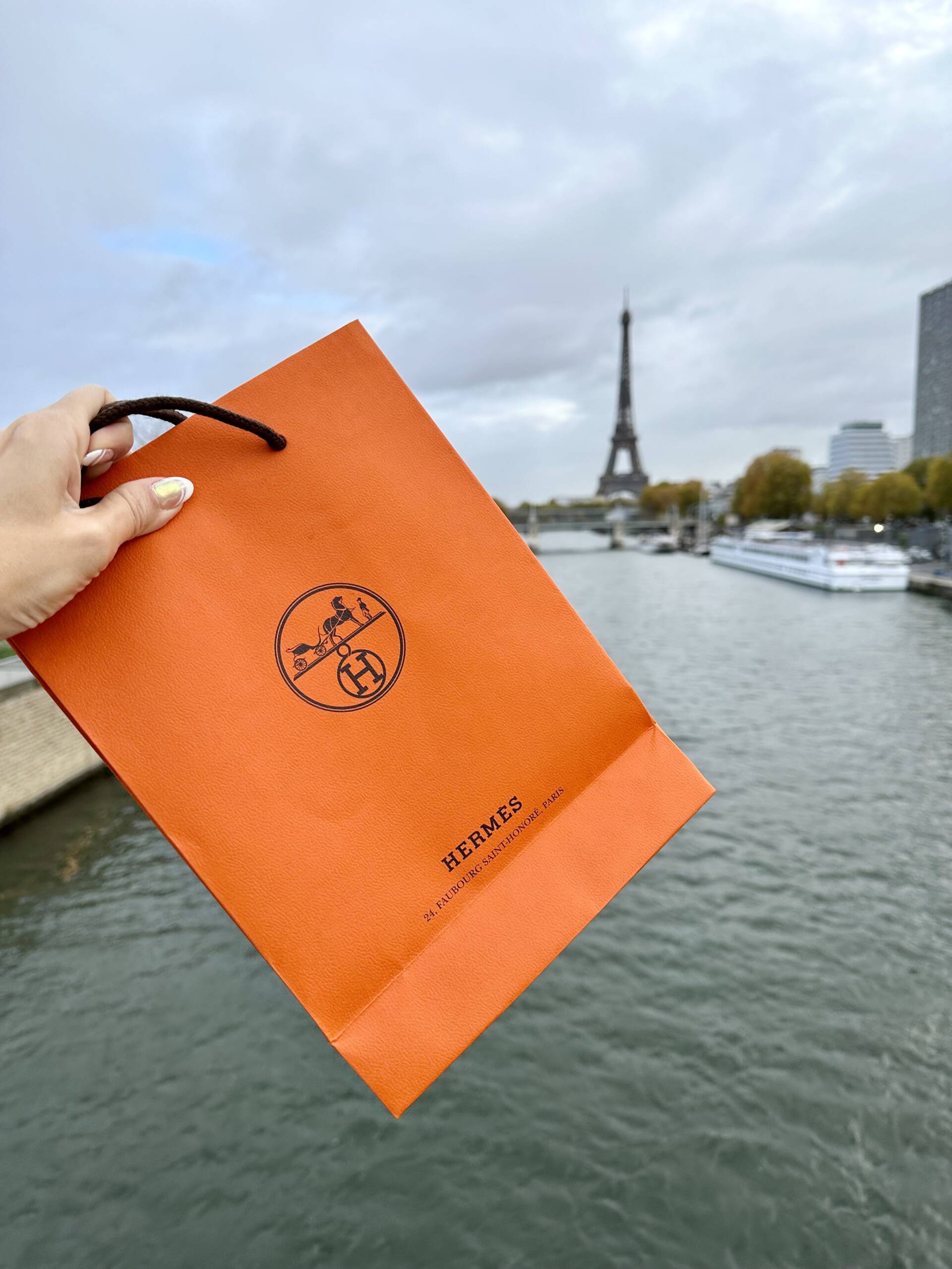 Hermes Paris Orange Womens Luxury Bag - Shop trending fashion in USA and EU