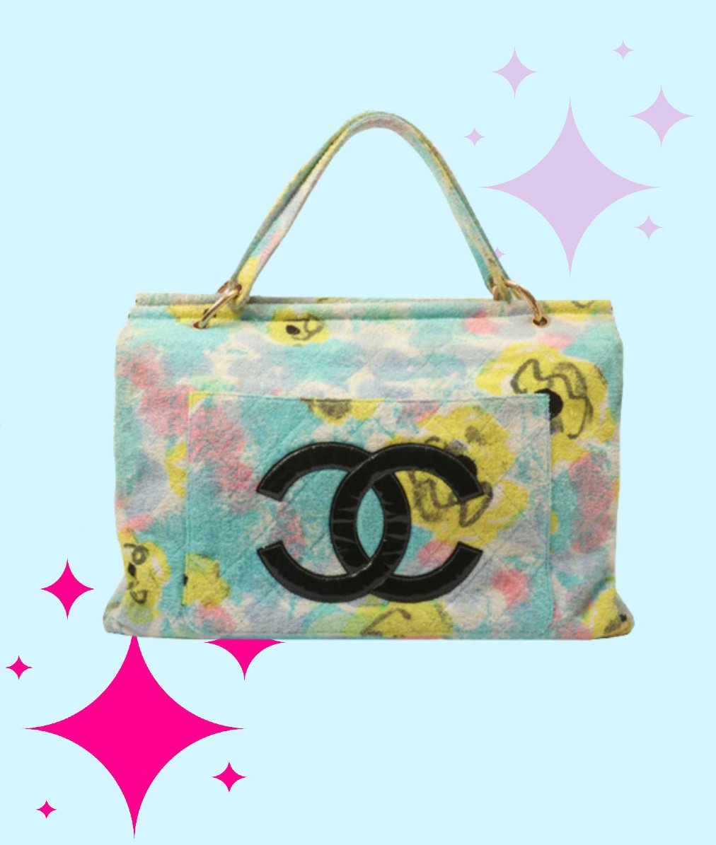 Printed Pu Leather CHANEL DEAUVILLE TOTE BAGS FOR WOMEN