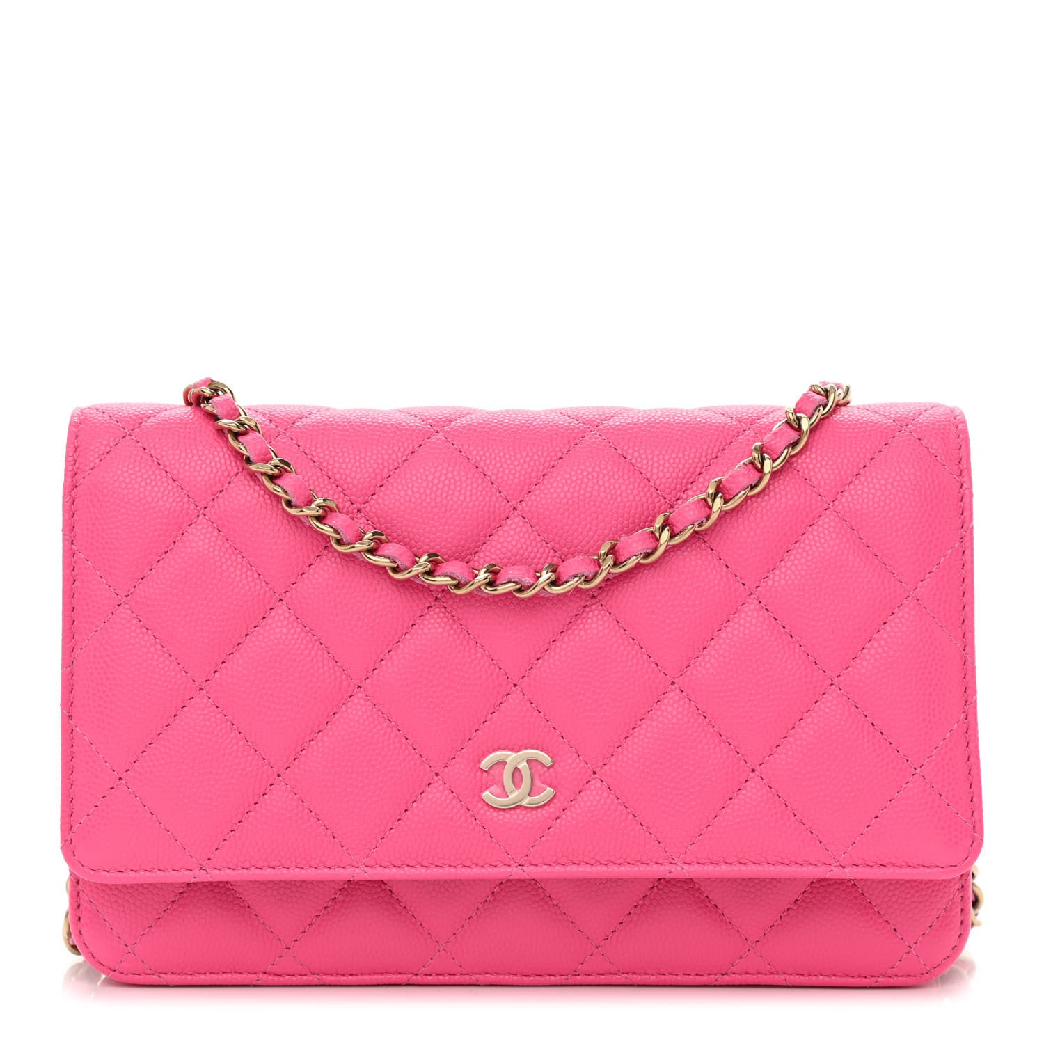 Chanel Small Classic Double Flap Bag in Barbie Pink Lambskin | Dearluxe