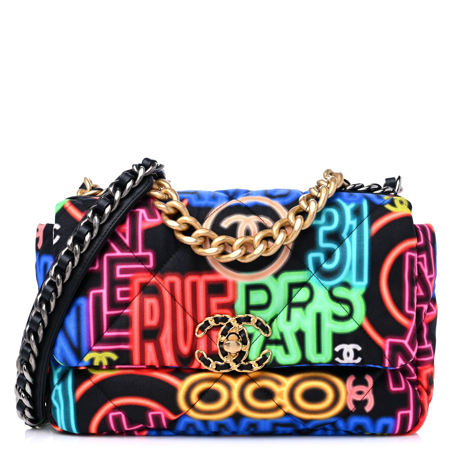 Chanel Limited Edition Graffiti Newspaper Print Double Flap Bag, Spring 2015