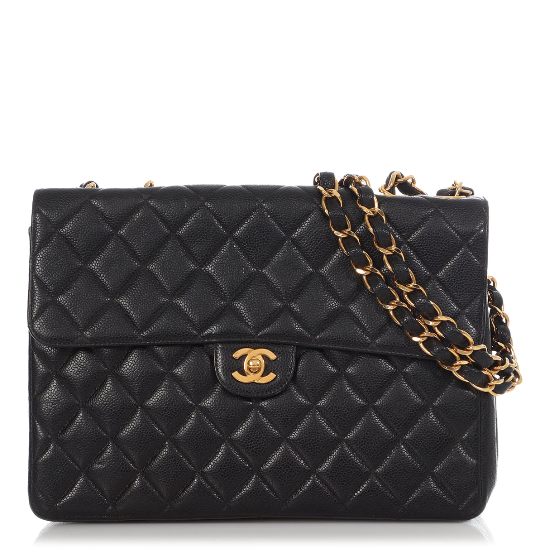 Chanel 'Vintage' Flap Bag With Handle - BAGAHOLICBOY