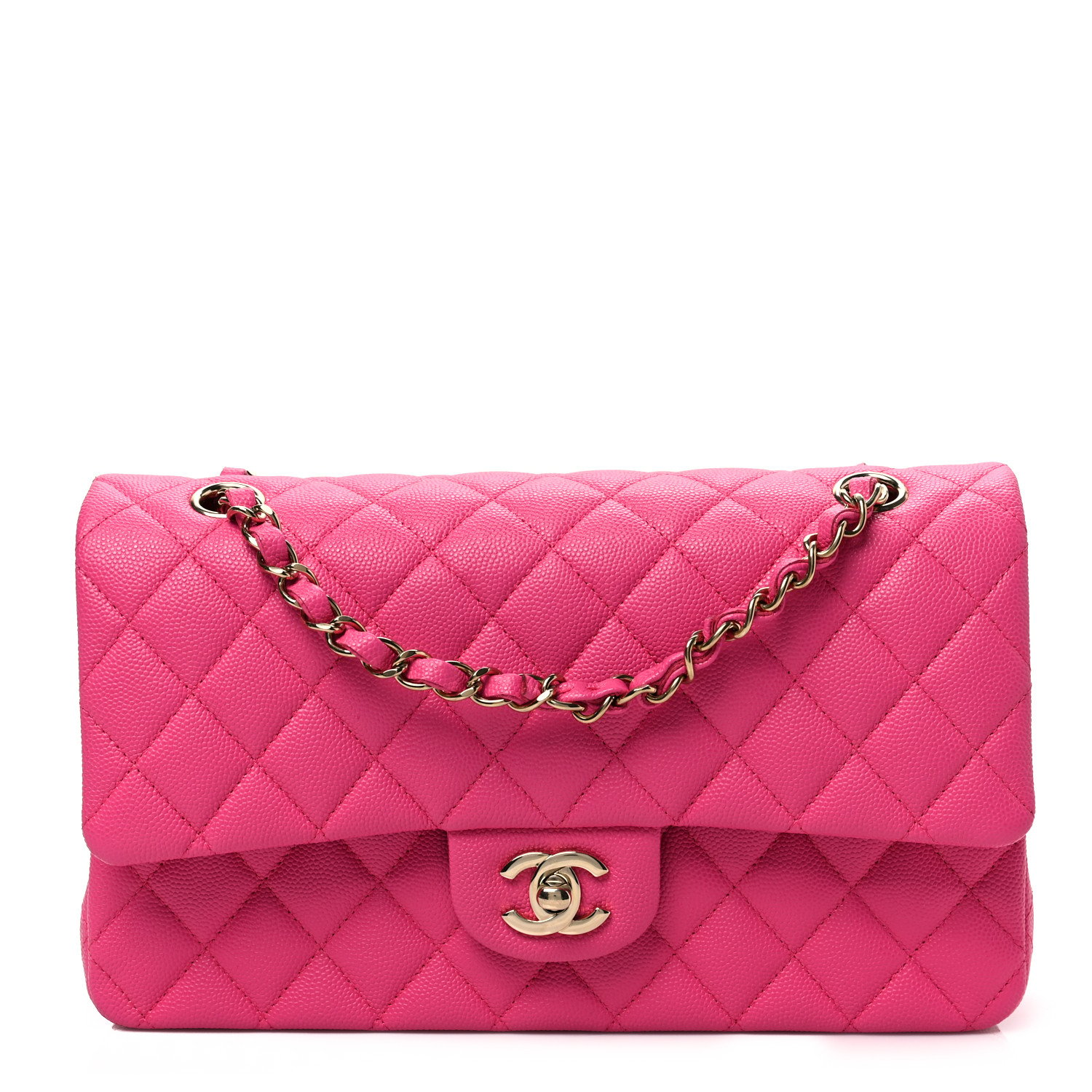 chanel mini pink caviar